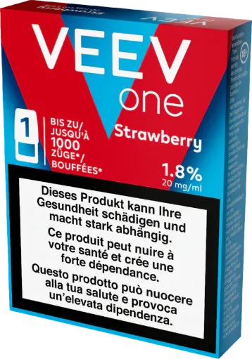 VEEV NOW Strawberry – 20 mg nicotine – 1000 puffs