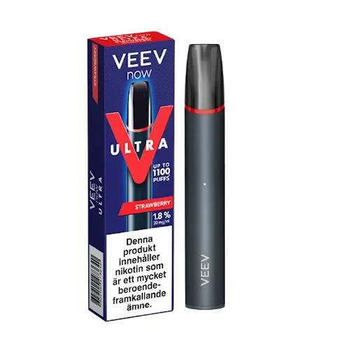 VEEV NOW ULTRA Strawberry – 20 mg nicotine – 1200 puffs