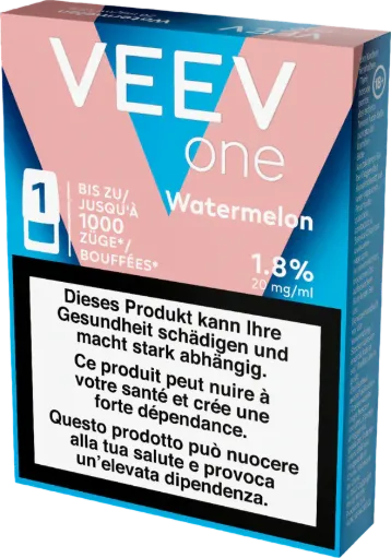 VEEV ONE Pod  Coral Wave Watermelon – 20 mg nicotine – 1000 puffs