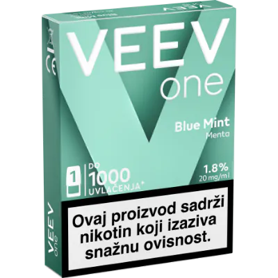 VEEV ONE Pod Blue Mint – 20 mg nicotine – 1000 puffs