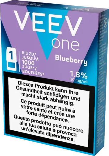 VEEV ONE Pod Indiblue Wave Blueberry – 20 mg nicotine – 1000 puffs