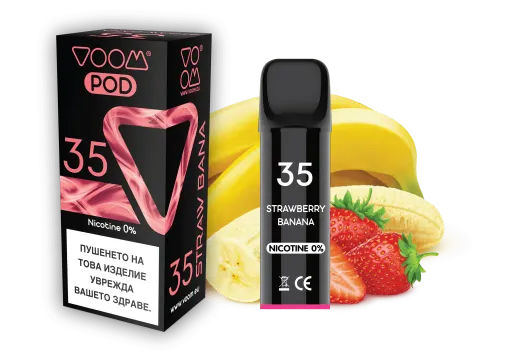 VOOM POD 35 Strawberry Banana  2 ml - 0% nicotine